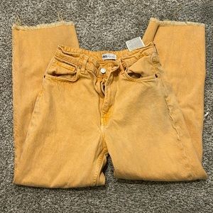 Orange zara jeans